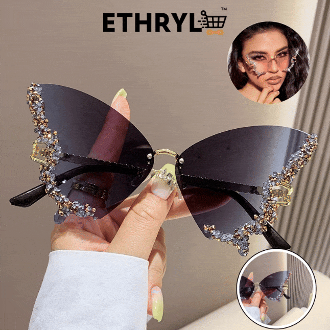 Diamond Butterfly Sunglasses for Women | Beach | Party | Outdoor Sunglasses Fashion Accessories