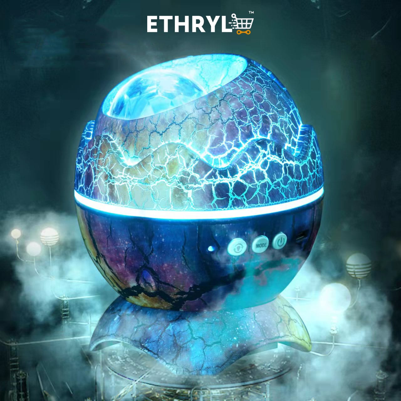 LumaEgg™ — Dinosaur Egg Galaxy Projector | Night Lamp | Bluetooth Speaker | ASMR Electronics