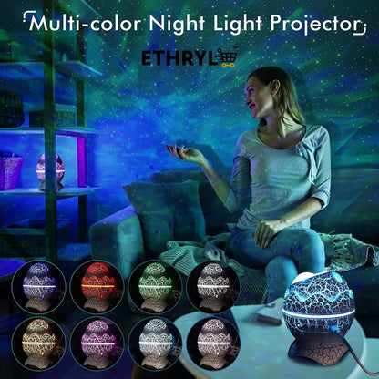 LumaEgg™ — Dinosaur Egg Galaxy Projector | Night Lamp | Bluetooth Speaker | ASMR Electronics ethryl store best multipurpose store