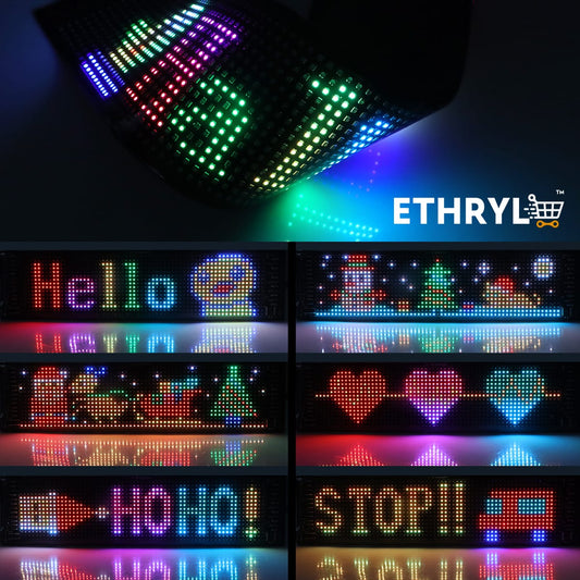 Pixel Art LED Programmable Display | Car Windshield Display | Ambient Room Decor Lighting ethryl store best multipurpose store