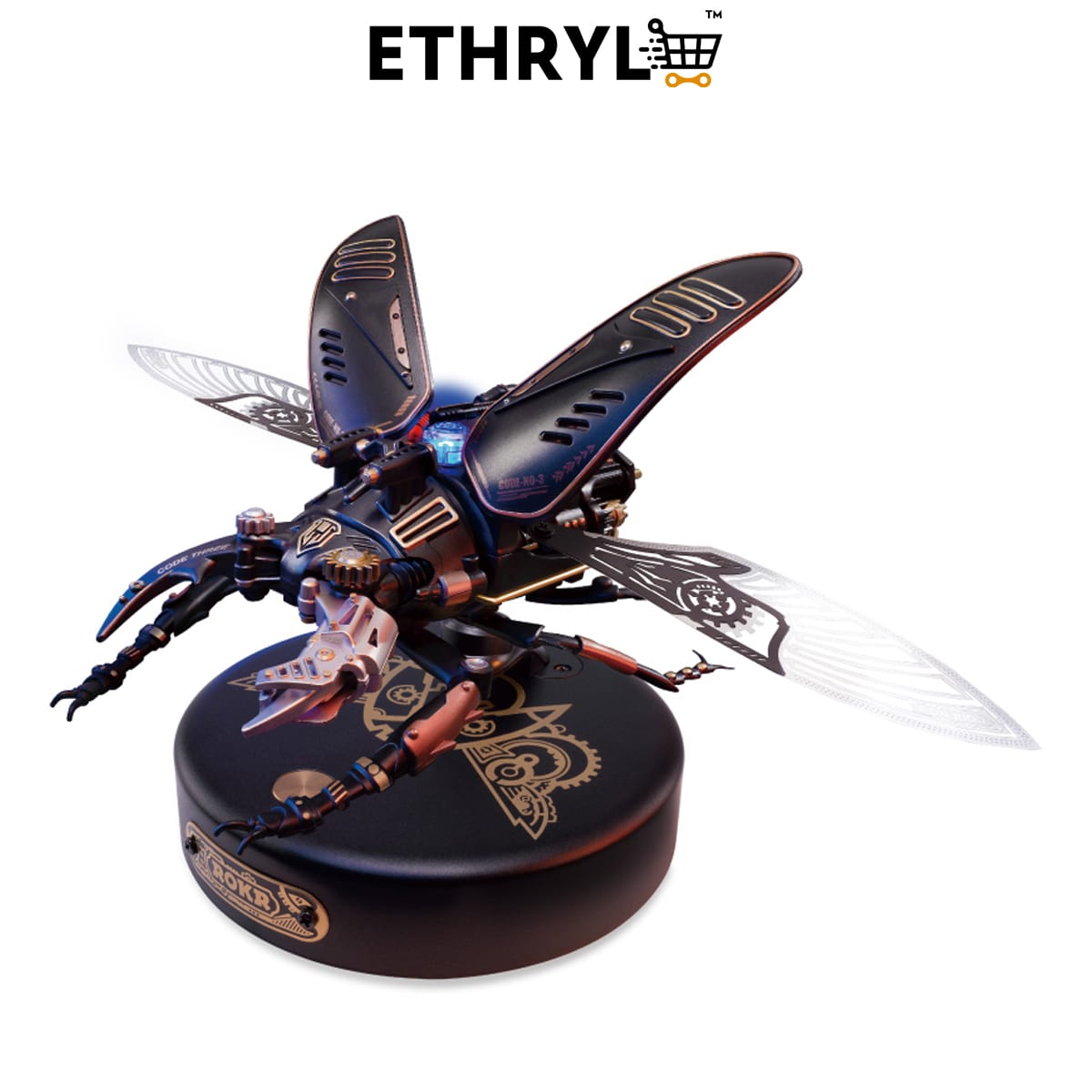 Robotime Storm Beetle MI03 by Rokr | DIY Steampunk Mechanical Puzzle | Toy MI03 DIY Puzzle ethryl store best multipurpose store